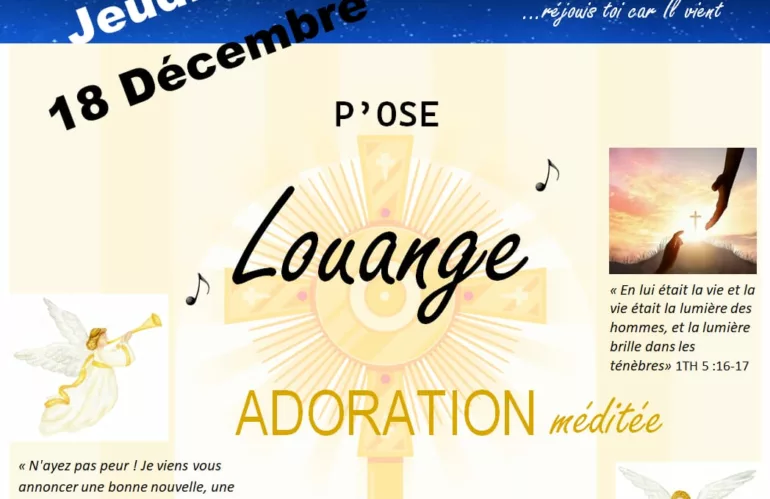 Une soirée louange de Noël ce jeudi